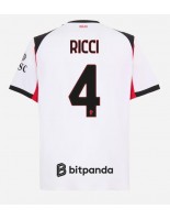 AC Milan Samuele Ricci #4 Venkovní Dres 2025-26 Krátký Rukáv